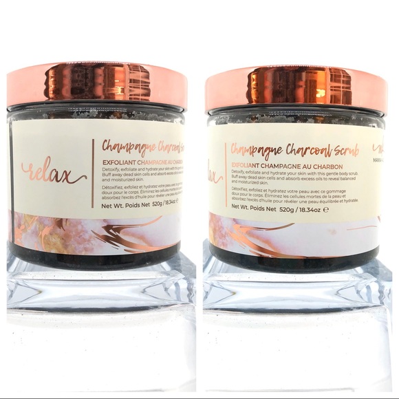 Manna Kadar Champagne Charcoal Body Scrub